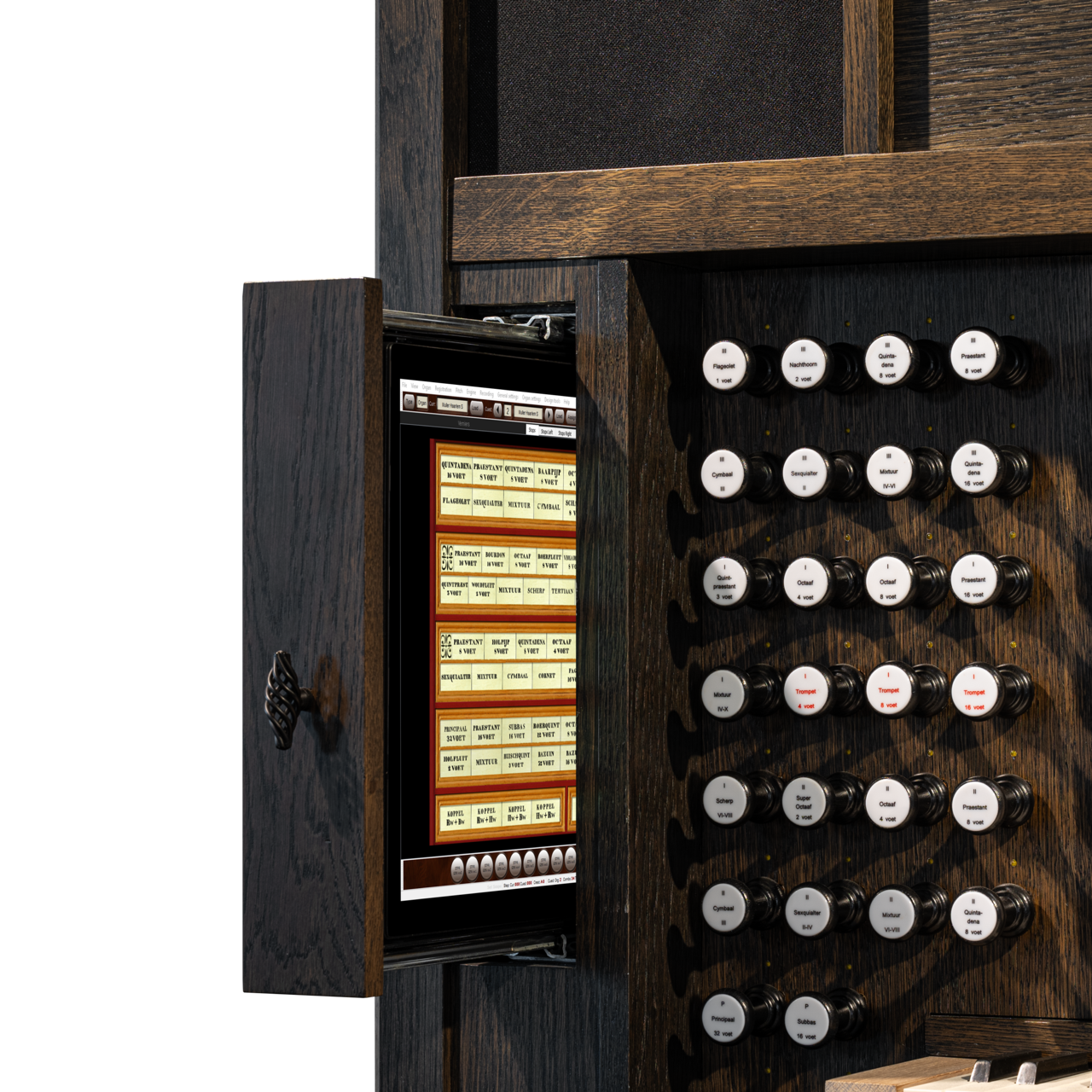 Cambiare 335+ — detalle teclados