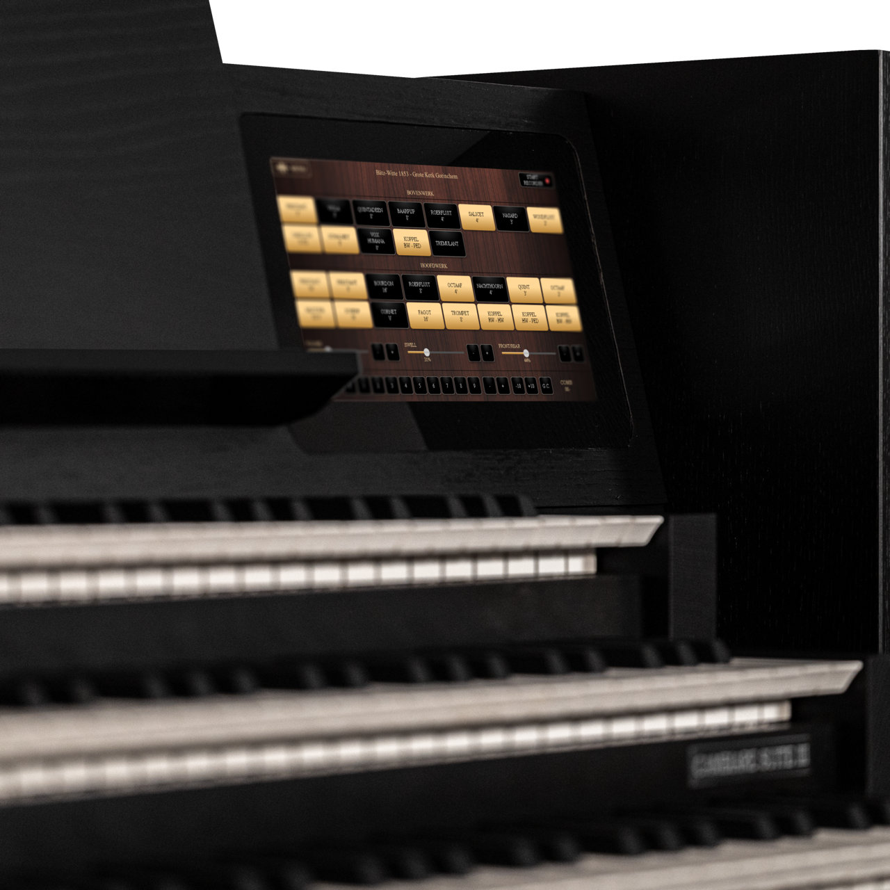 Cambiare Suite III — detalle teclados