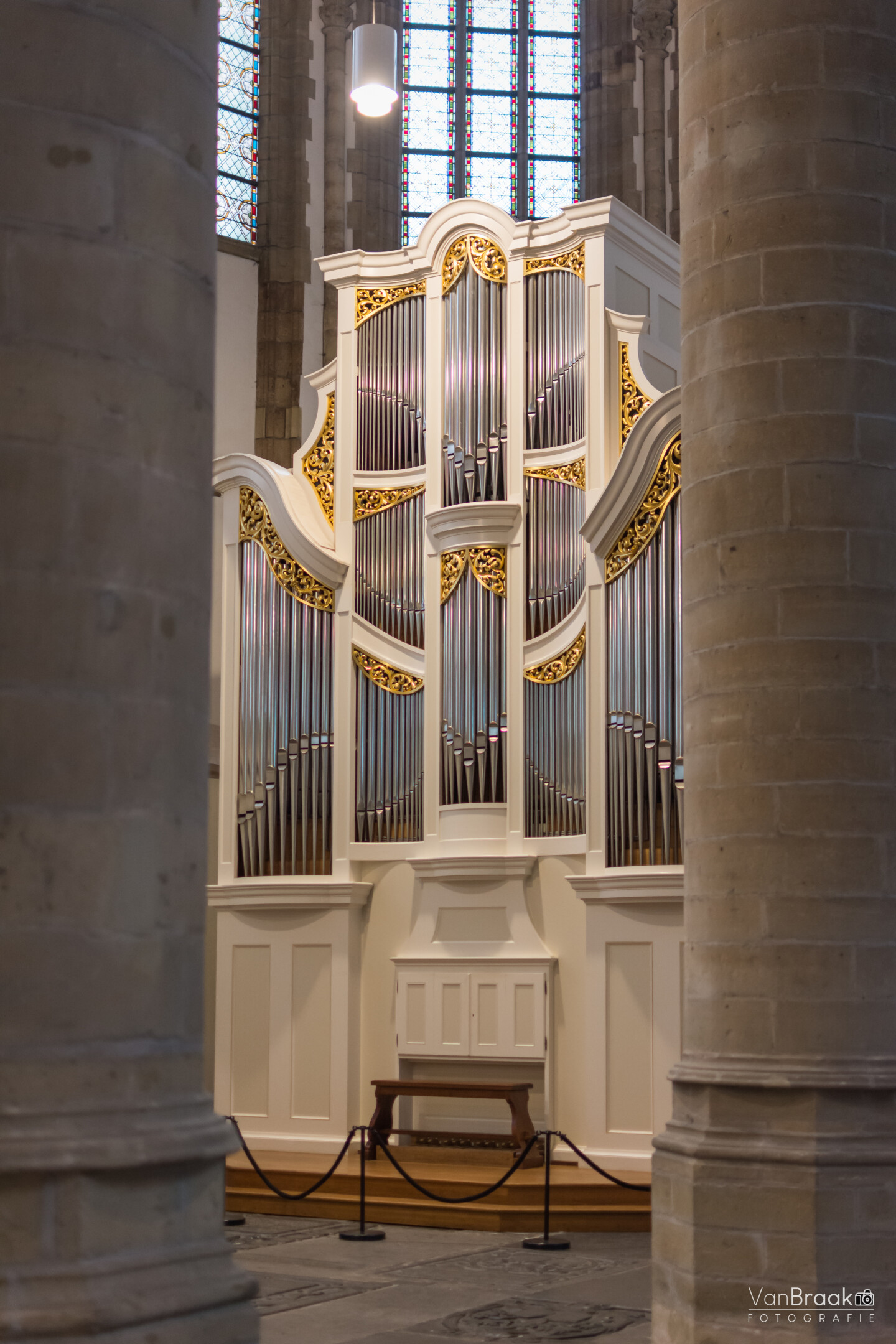 Interior del órgano de Bach — Dordrecht