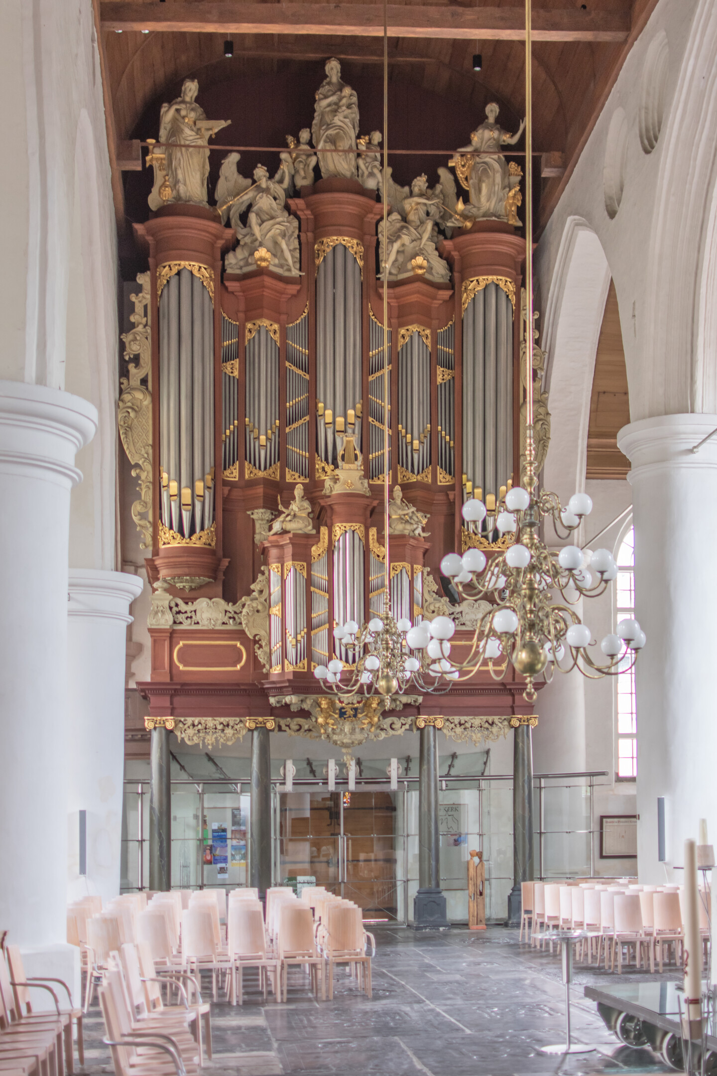 Detalle del órgano Müller — Jacobijnerkerk