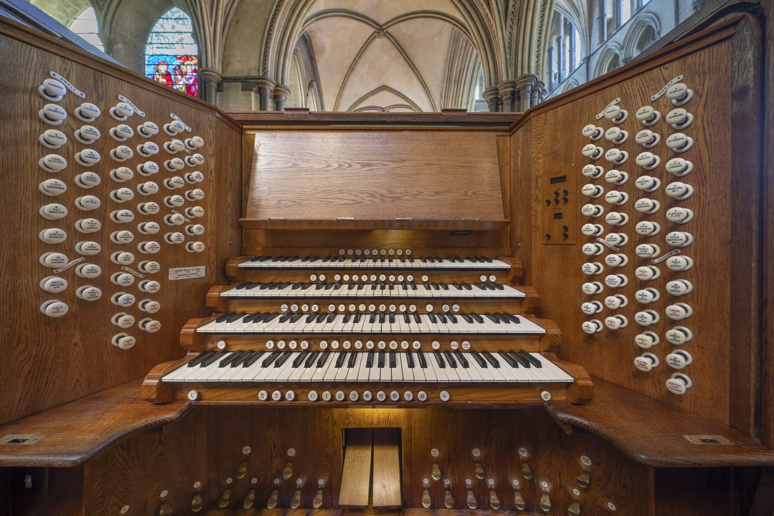 Detalle del órgano — Catedral de Salisbury