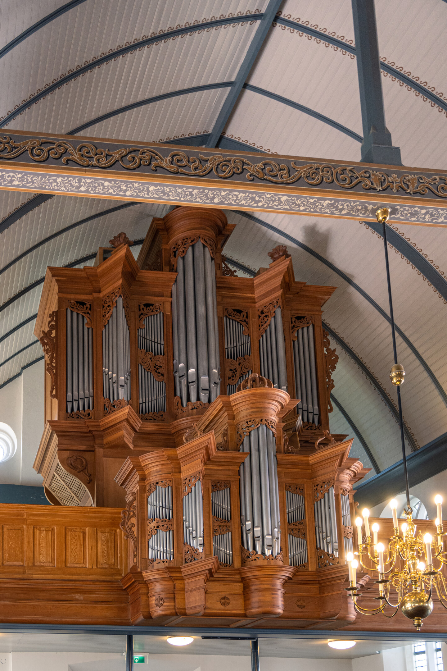 Veenendaal Oude Kerk — detalle de la tubería